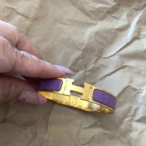 Authentic Hermès click clac thin